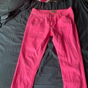 pink hybrid&co low-rise jeans